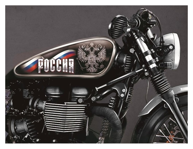 Набор наклеек на мотоцикл «Россия», 2 шт