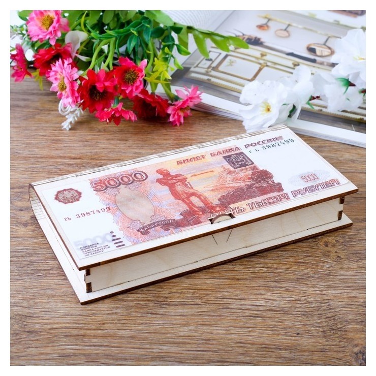 

Купюрница "5000" цветная, 17*9,5*2 см, Оранжевый