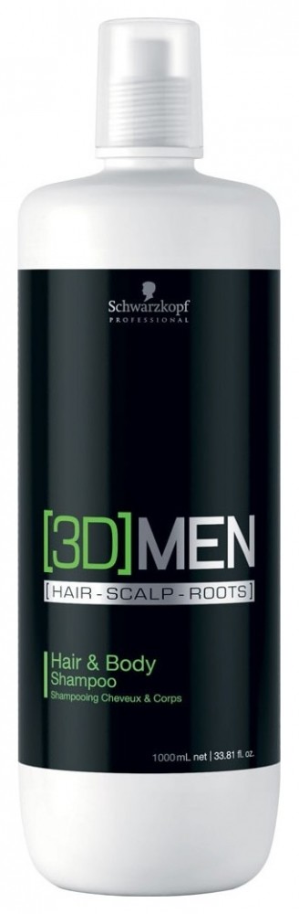 Шампунь для волос и тела Hair&Body shampoo Schwarzkopf Professional [3D]MEN