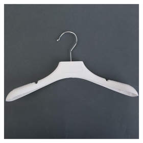 Вешалка-плечики для одежды детская, размер 32-34, широкие плечи, цвет белый 