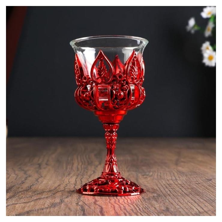 

Подсвечник "Наслаждение" 10,5х6х6 см, Красный