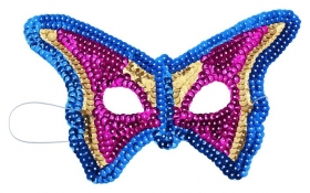 Карнавальная маска «Бабочка», с пайетками 