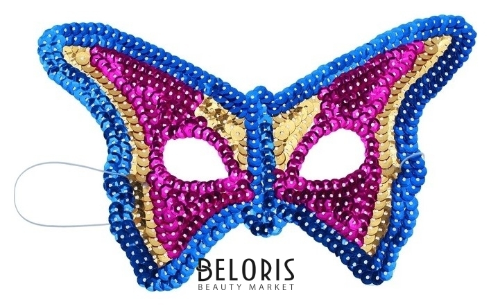 Карнавальная маска «Бабочка», с пайетками NNB