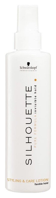Безупречный спрей объем и уход мягкой фиксации Silhouette Pure Flexible Hold Styling & Care Lotion  Schwarzkopf Professional