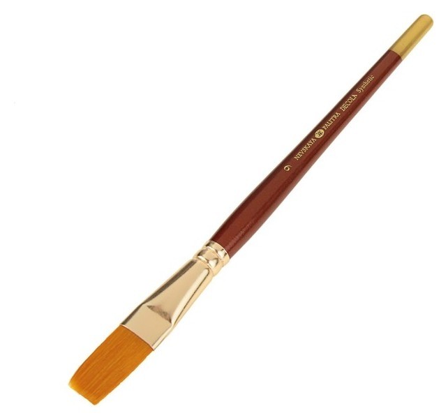 

Кисть Becola № 9, синтетика, плоская, B=14 мм