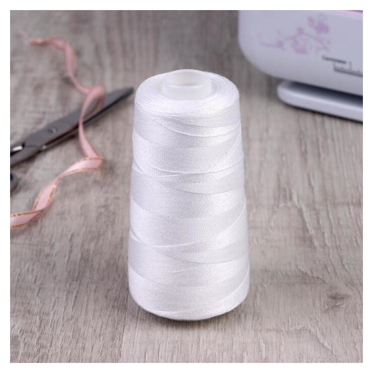 Нитки 100лл, 1000 м, цвет белый №0101  ПНК им. Кирова