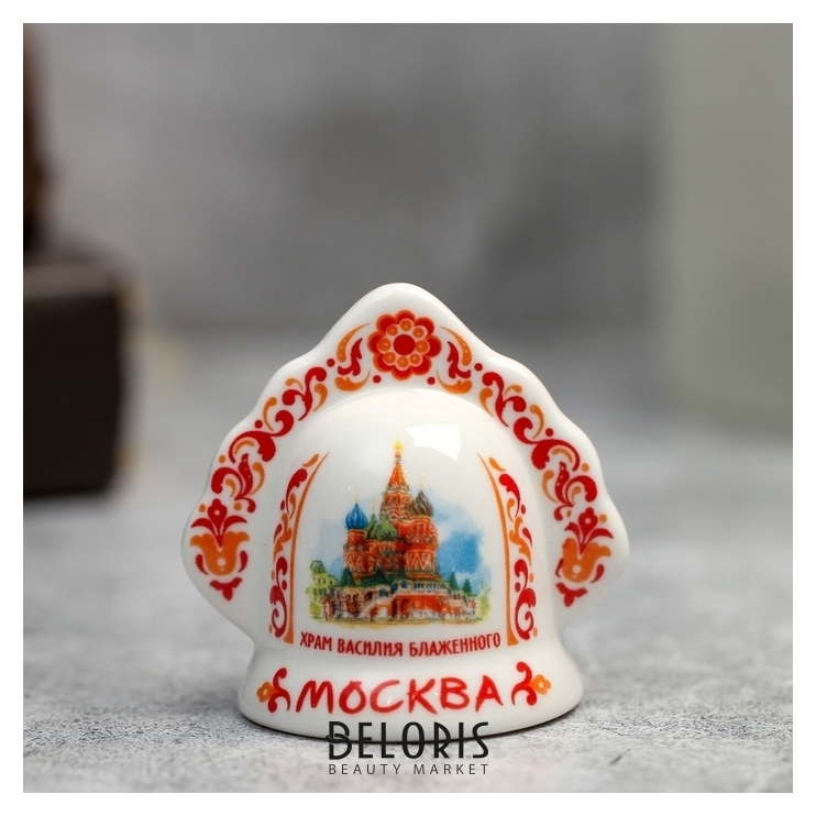 Колокольчик в виде кокошника «Москва. храм василия блаженного» NNB
