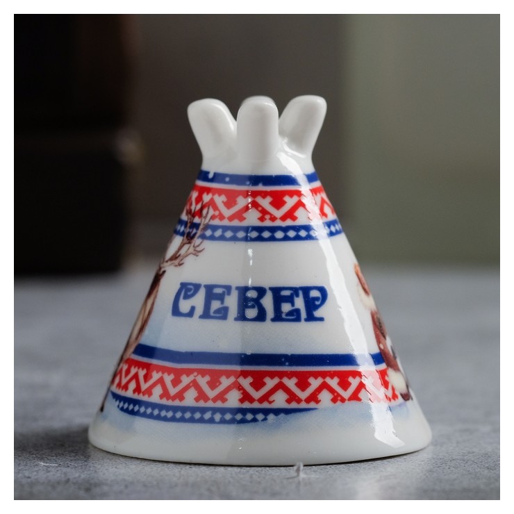

Колокольчик в форме чума «Север. семья эскимосов», Разноцветный