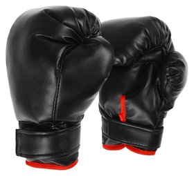 Перчатки боксерские детские, цвет черный 