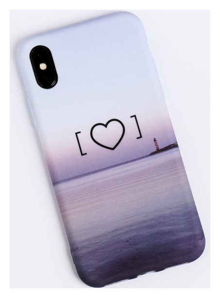 Чехол для телефона Iphone X/xs «Любовь‒это маяк» Soft Touch, 14.5 × 7 см