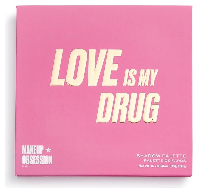 Палетка теней для век Love Is My Drug Eyeshadow Palette Makeup Obsession