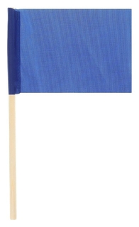 Флажок длина 25 см, 10x15, цвет синий 
