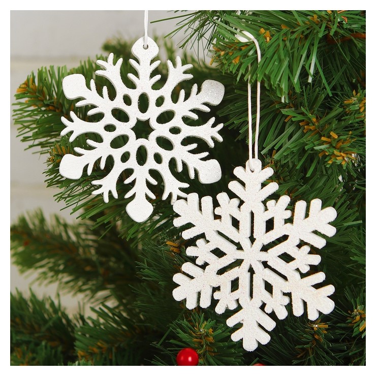 

Подвеска новогодняя «Снежинка», макси, Белый