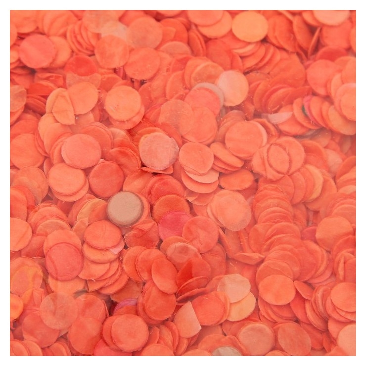 Конфетти, 0,5 мм, 20 г, цвет оранжевый