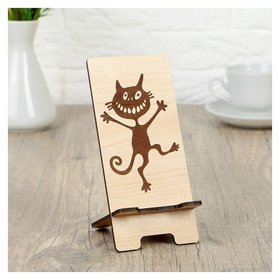 Подставка под телефон «Котик с улыбкой», 7×8×15 см 