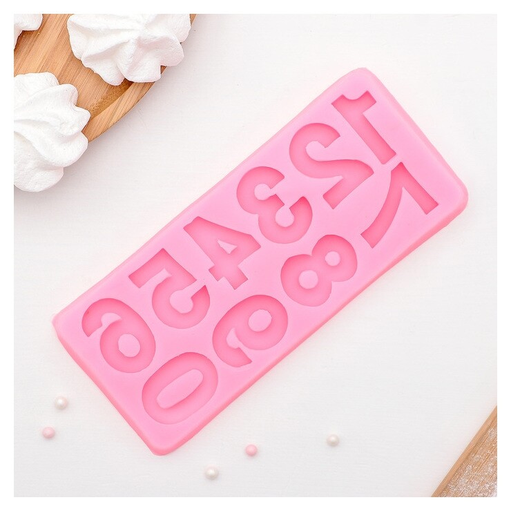 Молд силиконовый «Цифры», 17,5×7,6 см  