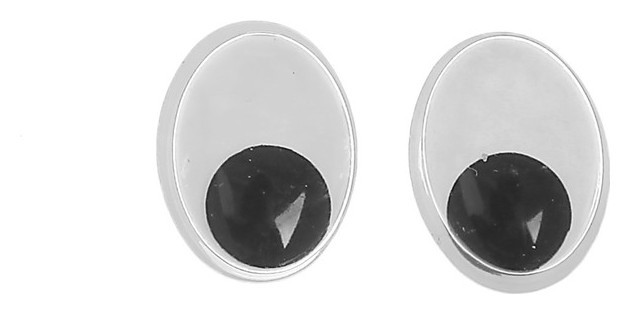 Глазки на клеевой основе, набор 100 шт, размер 1 шт: 1,2×1,6 см