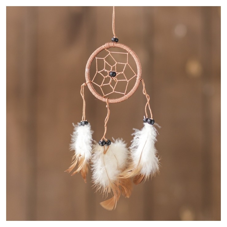 

Ловец снов "Умиротворение" коричневый ,5х6х25 см