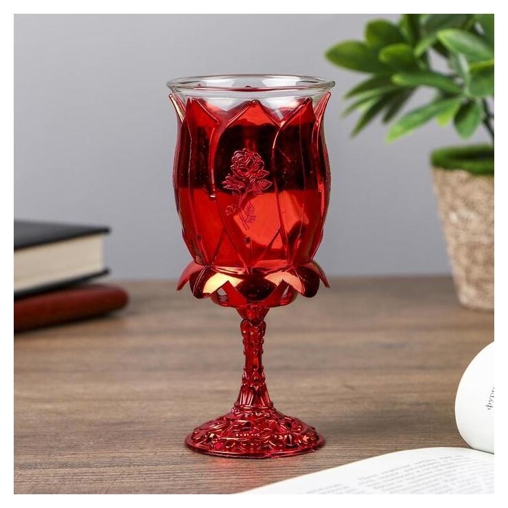 Подсвечник на 1 свечу "Роза" 13х6х6 см  