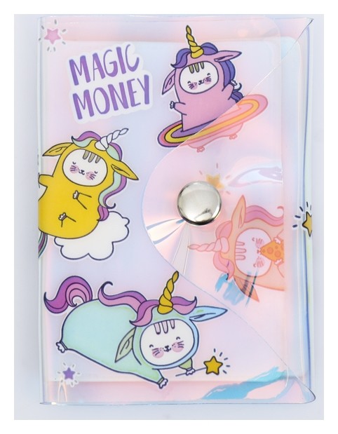 

Визитница "Magic Money", 20 холдеров, голография, Белый