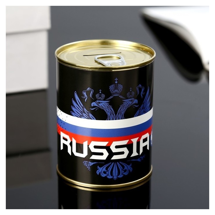 

Копилка-банка металл "Russia" 7,3х9,5 см, Разноцветный
