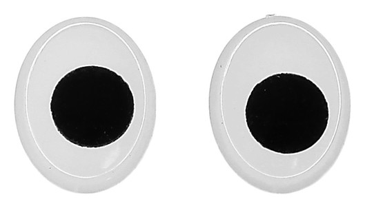 Глазки на клеевой основе, набор 160 шт, размер 1 шт: 1,3×1 см