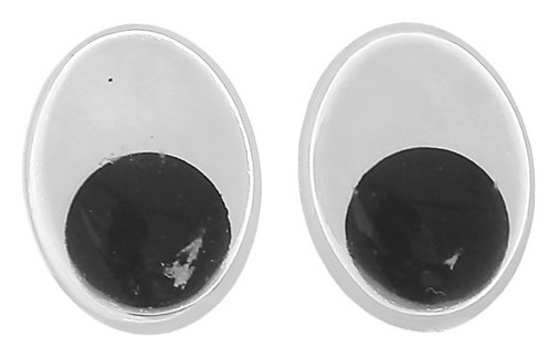 Глазки на клеевой основе, набор 88 шт, размер 1 шт: 1,4×1,8 см
