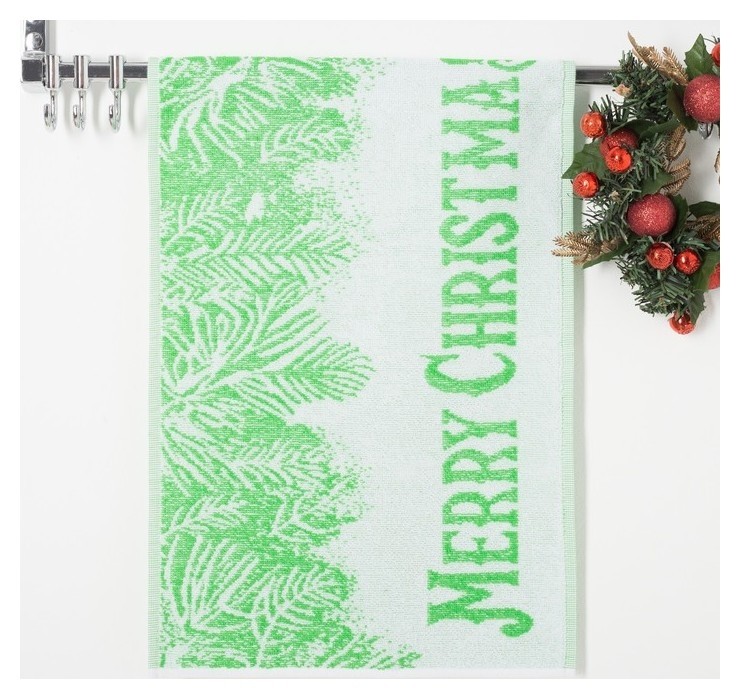 Полотенце махровое Merry Christmas 1 50х30 см 198₽