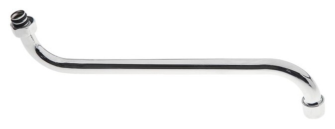 Излив для смесителя "Центр сантехники", метрическая резьба м22x1.5, длина 320 мм, высота 65 мм, D=16, хром Центр сантехники