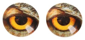 Глаза декоративные для поделок набор 20 шт., размер: 1 см 