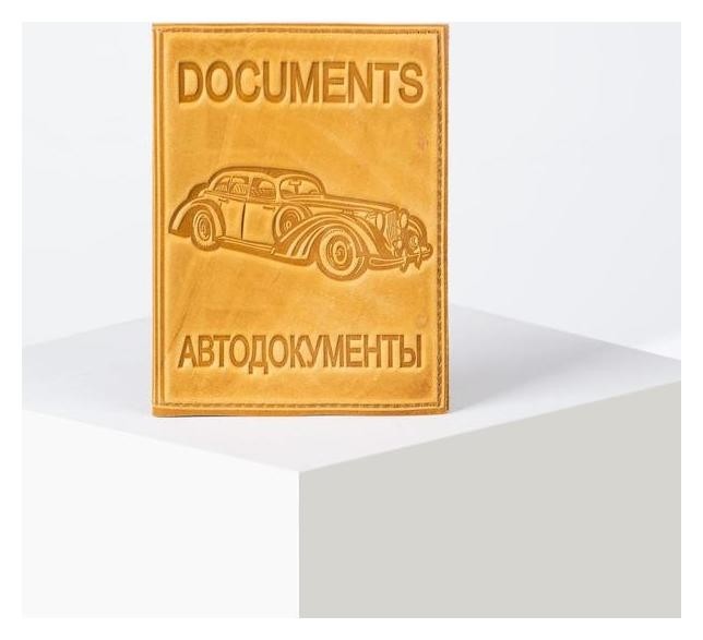 

Обложка для автодокументов, цвет оранжевый