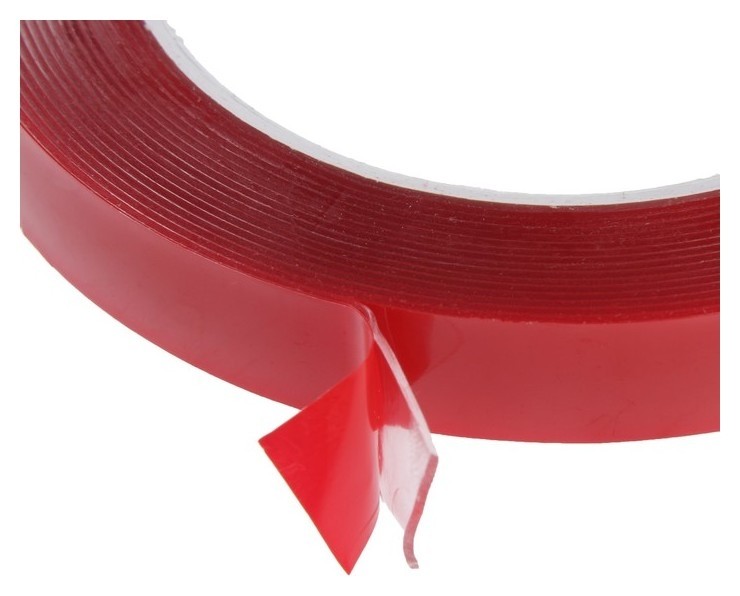 

Клейкая лента Nova Bright-fusion, двусторонняя, акриловая красный + прозрачный, 14 мм х 5 м