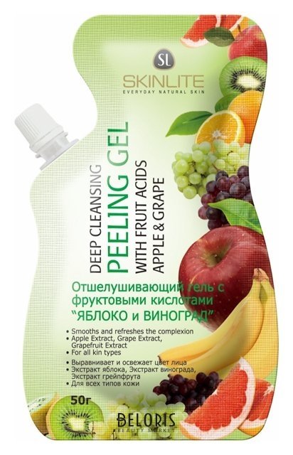Отшелушивающий гель с фруктовыми кислотами «Яблоко и виноград» Skinlite