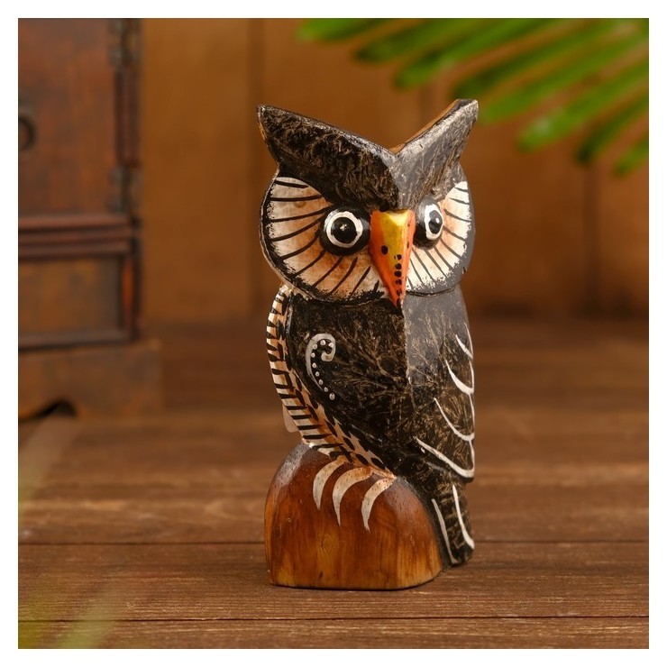 

Сувенир "Сова" дерево 8х3,5х15 см, Коричневый