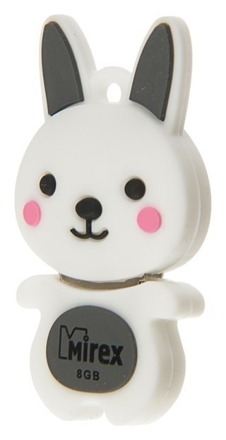 

Подарочная Usb-флешка 8 Gb Mirex Rabbit Grey, "Кролик", Разноцветный