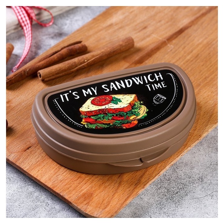 

Бутербродница «It's My Sandwich Time», Коричневый