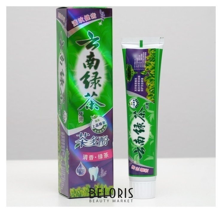 Зубная паста Китайская традиционная на травах с зеленым чаем, освежающая 100 гр NNB