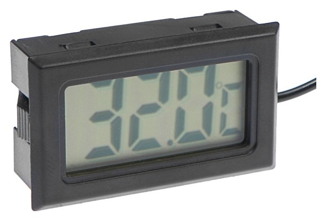 Термометр цифровой, жк-экран, провод 1 м