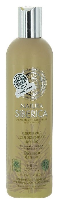 Шампунь для жирных волос Объем и баланс Natura Siberica Natural&Organic