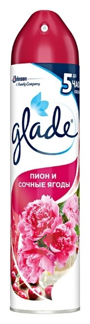 Освежитель воздуха аэрозольный Пион и сочные ягоды  Glade