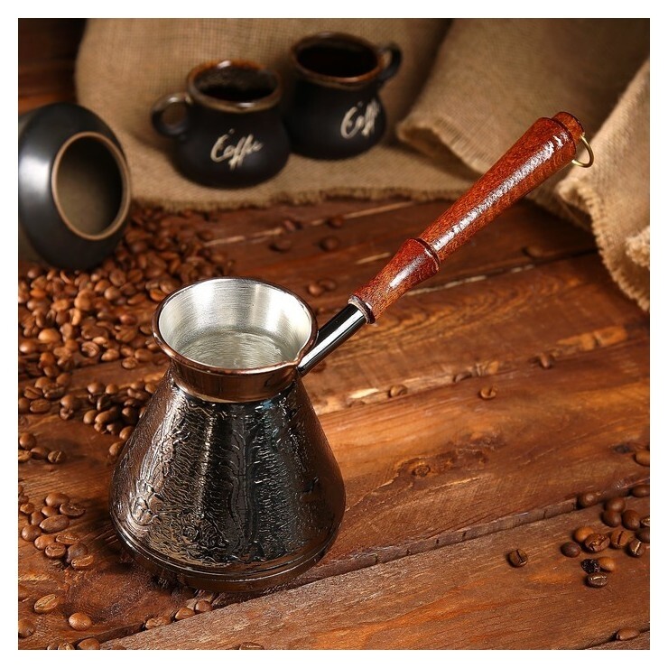 Турка для кофе медная 0,6 л «Море»  