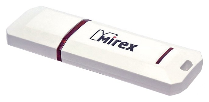 

Флешка Mirex Knight White, 8 Гб, Usb2.0, чт до 25 мб/с, зап до 15 мб/с, белая, Белый