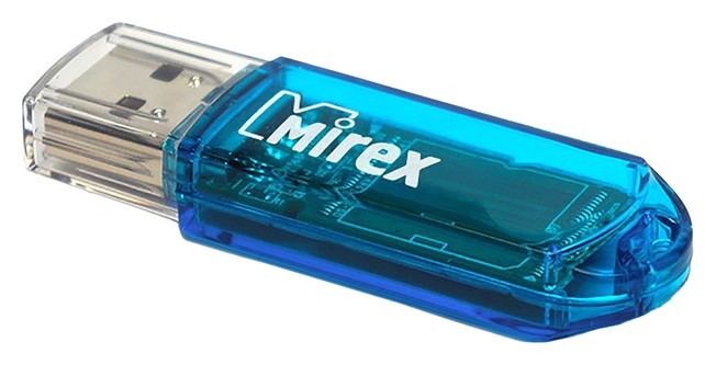 

Флешка Mirex ELF Blue, 16 ГБ, чт до 25 мб/с, зап до 15 мб/с, синяя, Синий