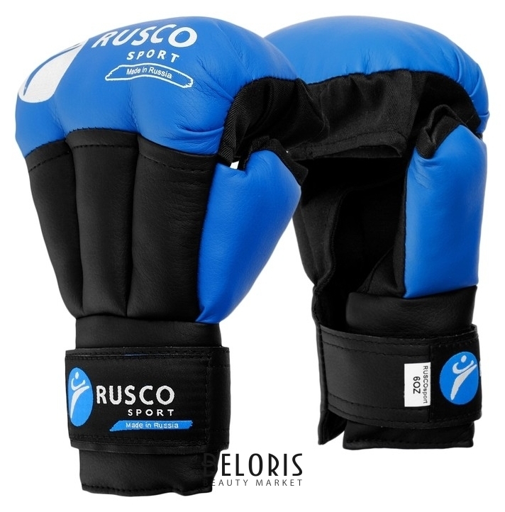 Перчатки для рукопашного боя Rusco Sport 12 Oz цвет синий Rusco sport