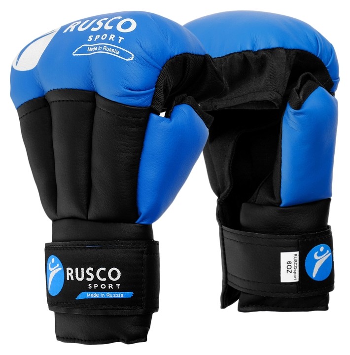 Перчатки для рукопашного боя Rusco Sport 8 Oz цвет синий