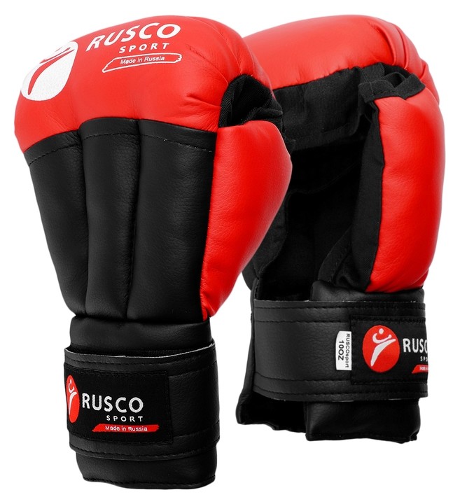 Перчатки для рукопашного боя Rusco Sport 8 Oz цвет красный