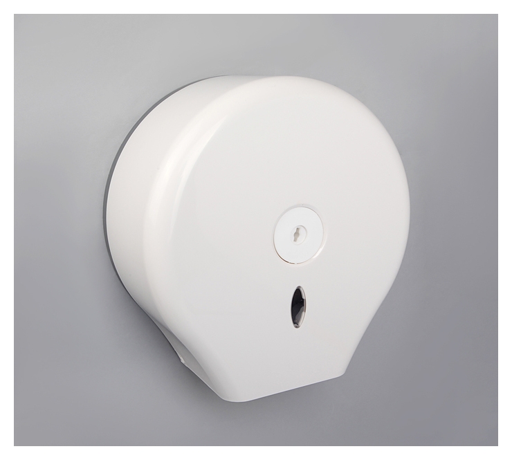 Диспенсер туалетной бумаги 28×27.5×12 см, втулка 6,5 см, пластик, цвет белый