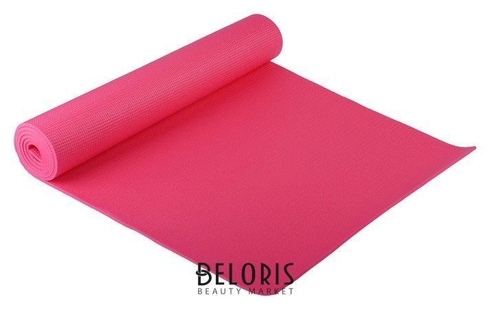 Коврик для йоги 173 × 61 × 0,6 см, цвет розовый Sangh
