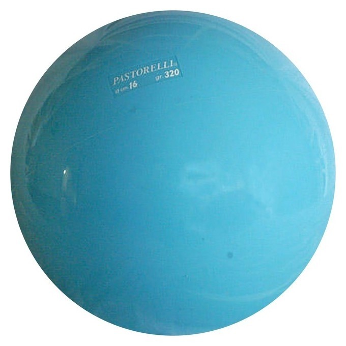 Мяч гимнастический Pastorelli, 16 см, цвет голубой