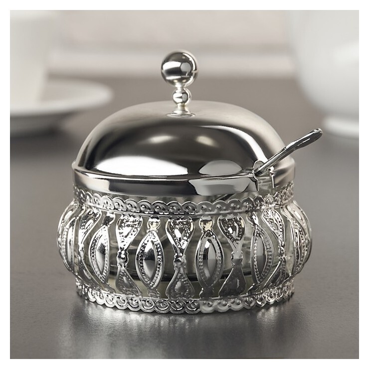 Сахарница «Ажур», 200 мл, с ложкой  